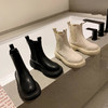 薄绒马丁靴子春秋单靴新款短靴厚底防滑2022秋冬网红爆款切尔西靴 商品缩略图2