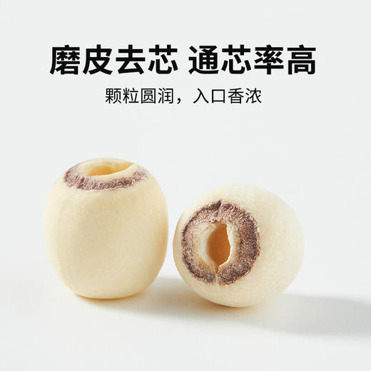 十月稻田 莲子 250g 湘潭去芯磨皮白莲子 干货 桂圆百合银耳羹煲汤食材 商品图1