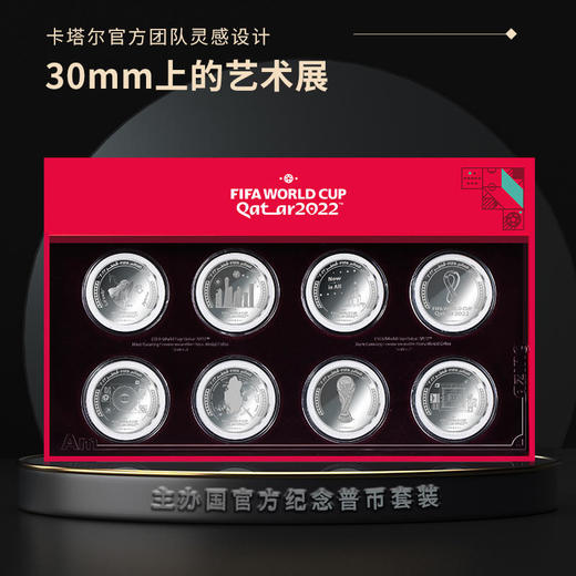 【2022卡塔尔世界杯】官方纪念币套装主办国货币机构发行 商品图2