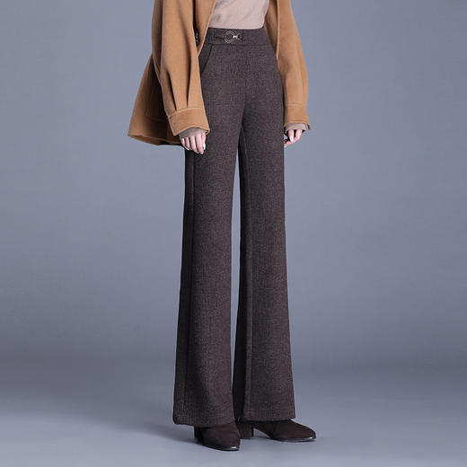 2022秋冬新款韩版高腰宽松显瘦减龄休闲筒喇裤 AL-KPHWM60583 商品图3