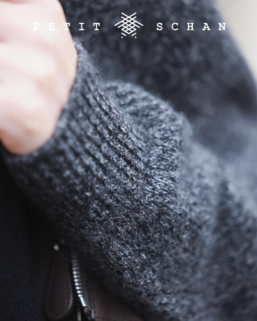 PETIT SCHAN小闪 CLO#147 twinkle twinkle little star 繁星闪烁 秋冬高端针织系列花纱纯山羊绒套头茧型慵懒毛衣 商品图14