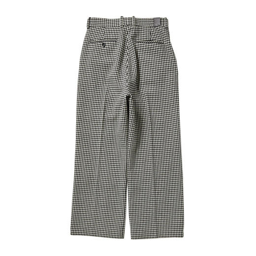 N.HOOLYWOOD WIDE TROUSERS 复古元素英伦风羊毛宽版廓形长裤 商品图1