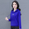 2022年新款早秋季短款上衣长袖小个子薄款连帽卫衣  QB-XXDM1119 商品缩略图3