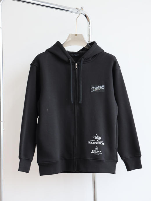 剪刀 x DAVE B0NZAI联名 联名廓形宽松加绒帽衫 WY664 商品图3