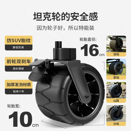 Sunnyfeel山扉超大营地车240L户外露营推车可折叠野餐野营拖车手拉车 商品图2