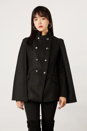 ELLA JADE 时尚斗篷羊毛呢外套 11107