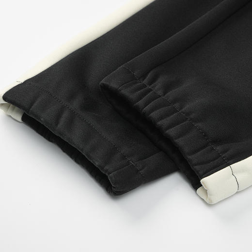 卡尔美撞色拼接运动裤男冬季新款黑色百搭潮流休闲裤子 商品图1