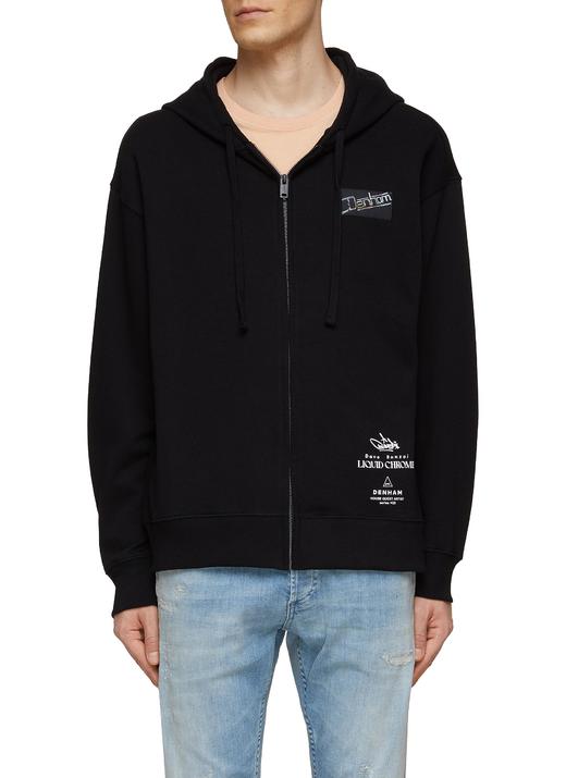 剪刀 x DAVE B0NZAI联名 联名廓形宽松加绒帽衫 WY664 商品图2