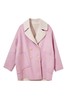 三COLOUR 粉色翻领短款双面呢大衣 10377 商品缩略图4