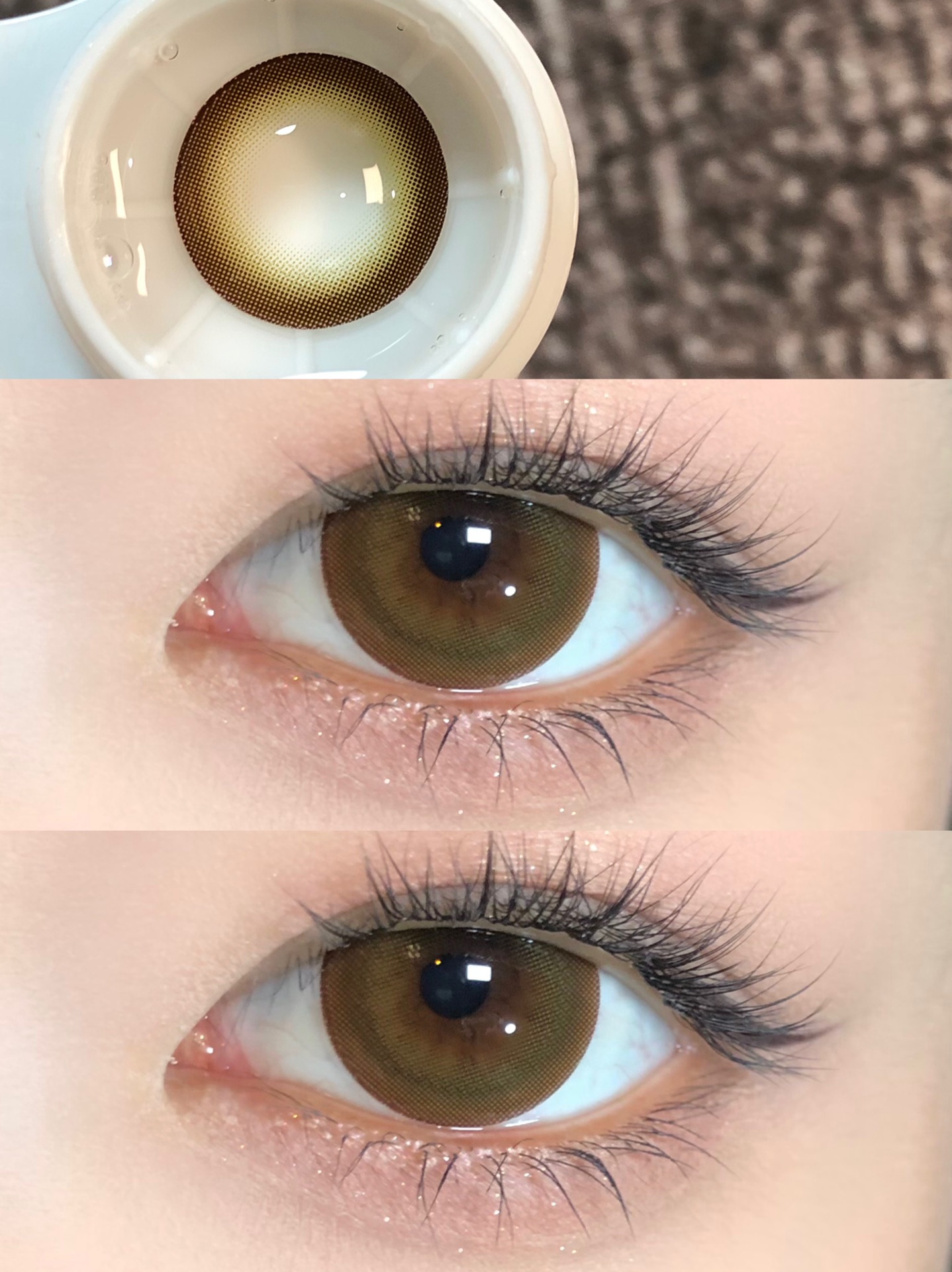 Hanawink年抛隐形眼镜 馥欲山茶14.5mm 1副/2片-VVCON美瞳网7