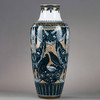 独角鹿西洋古董赛弗尔瓷器Alencon器形画师手绘雀鸟主题瓷瓶 商品缩略图0