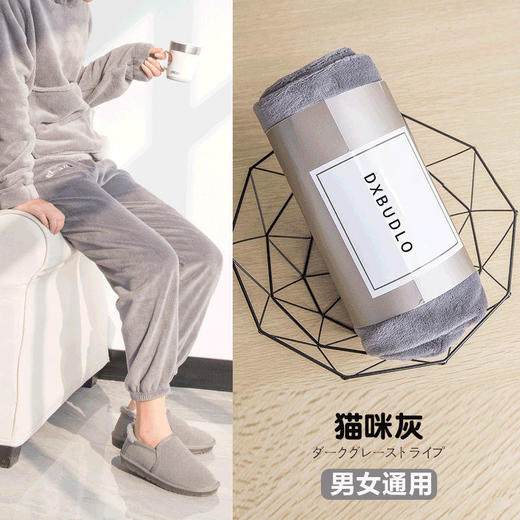 仙女暖暖裤d5神裤外穿懒人珊瑚绒居家宽松睡裤秋冬毛毛加厚加绒裤 商品图5