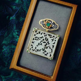 岁月拾遗 精品古玉吊坠   一路连科 项链