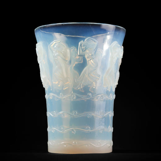 独角鹿西洋古董法国LALIQUE莱俪Danseuses女舞者款水晶花瓶摆件 商品图0