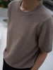 Puree｜#1967 short sleeves cashmere TOP 羊绒短袖针织上衣 [白 / 驼 / 绿 / 蓝 / 黄] 商品缩略图4