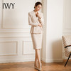 IWY/杏色新款职业装气质女神范高端工作服正装套裙秋季22CS115 商品缩略图4