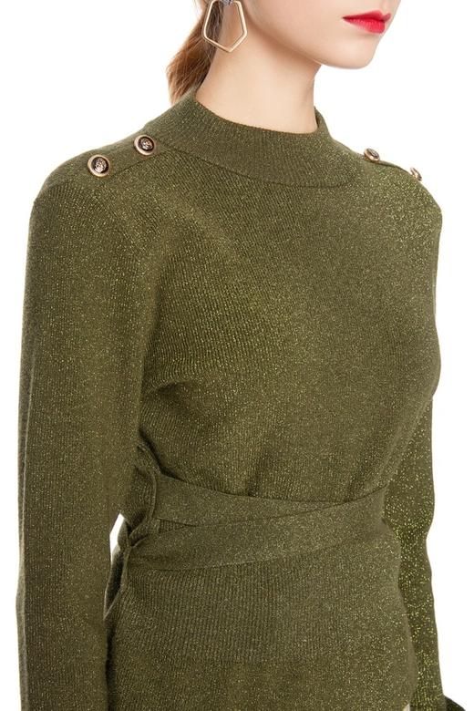 AVA 橄榄绿系带上衣 5111 商品图2