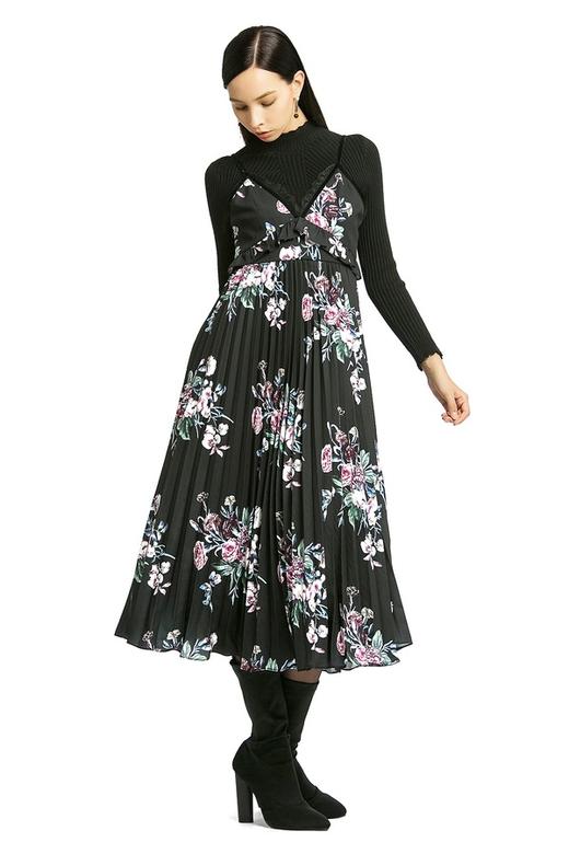 MAXRIENY玛克茜妮 雪纺碎花吊带连衣裙 45 商品图2