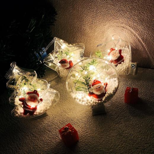 手工DIY创意圣诞挂件灯饰花环 圣诞礼物材料包 家庭圣诞装饰品 商品图6