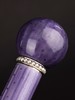 独角鹿西洋古董奥匈帝国银镶嵌珍珠紫色玑镂珐琅杖柄硬木杖身手杖 商品缩略图1