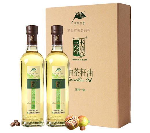 HPS本草天香压榨一级500ml*2礼盒 商品图2
