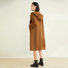 玳莎连帽双面呢大衣女冬季新款休闲通勤气质中长款羊毛外套  CD39303 商品缩略图1