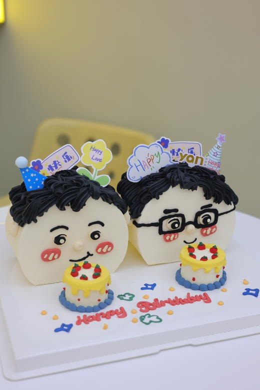 立体双人蛋糕（人物可定制） 商品图0