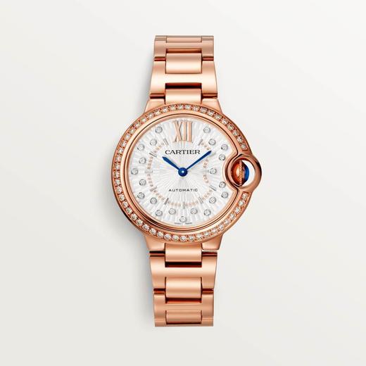 卡地亚 Cartier Ballon Bleu de Cartier 蓝气球腕表 33毫米 18K玫瑰金 自动上链 WJBB0082 商品图0