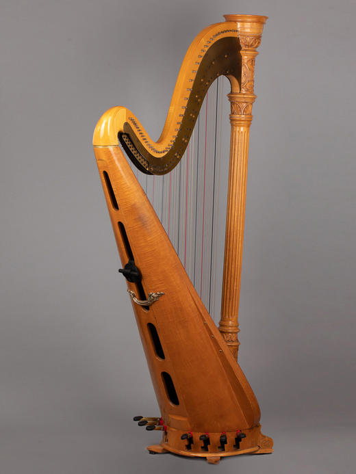 独角鹿西洋古董Lyon&Healy Style 17系列精雕花叶纹46弦枫木竖琴 商品图2