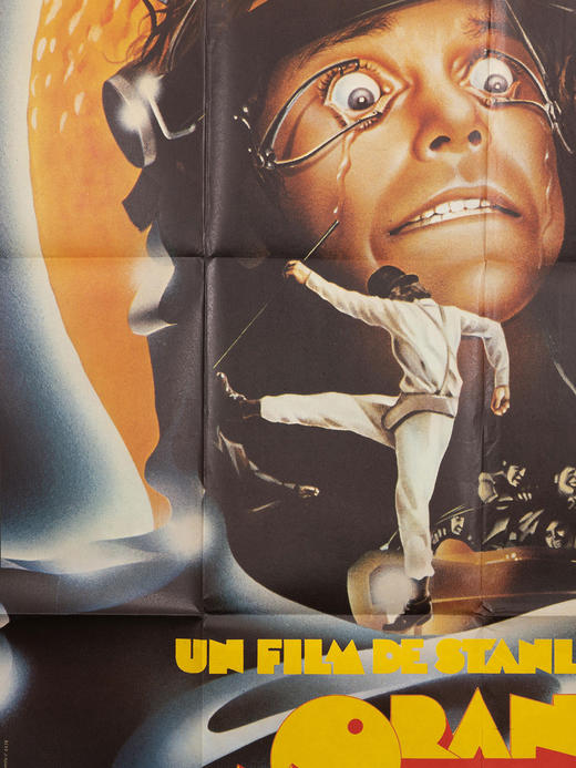 独角鹿西洋古董Stanley Kubrick执导英美联合电影发条橙原版海报 商品图2