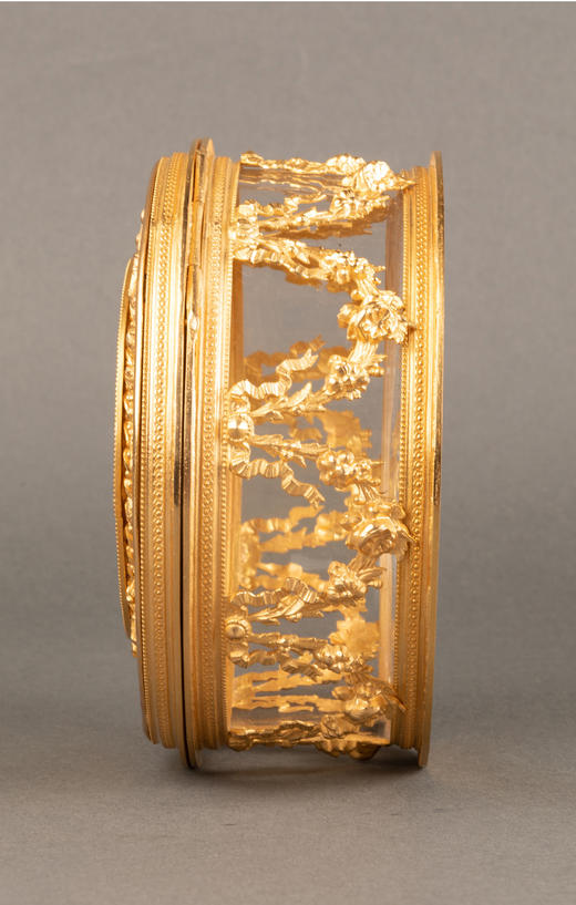 独角鹿西洋古董铜鎏金镶嵌细密画切割水晶珠宝盒糖果盒珍宝首饰盒 商品图3