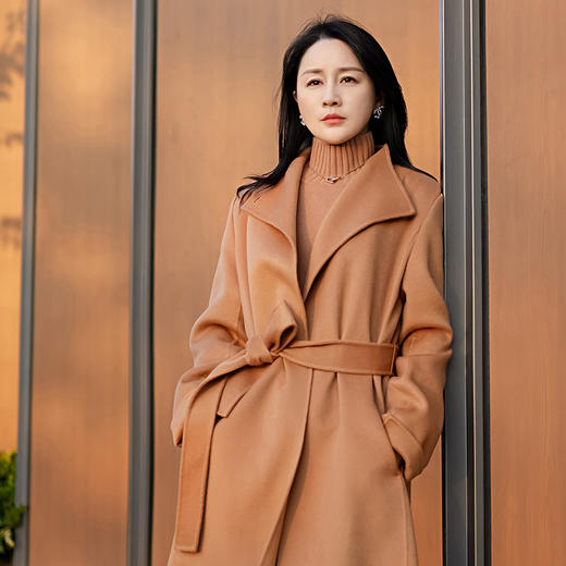 Laurel劳芮 抗寒保暖软黄金 高领山羊绒衫LWL334M03300 商品图1