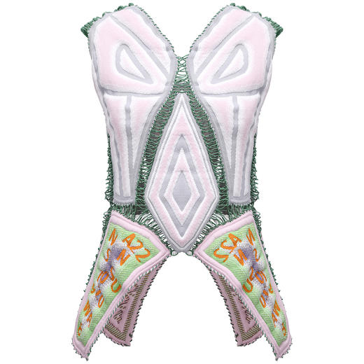 NAN KNITS手钩拼接膨体马甲 ——AW22新品 商品图1