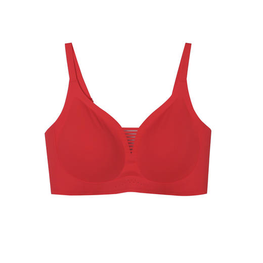 美季美优风琴无痕舒适大红文胸W259B03 商品图4