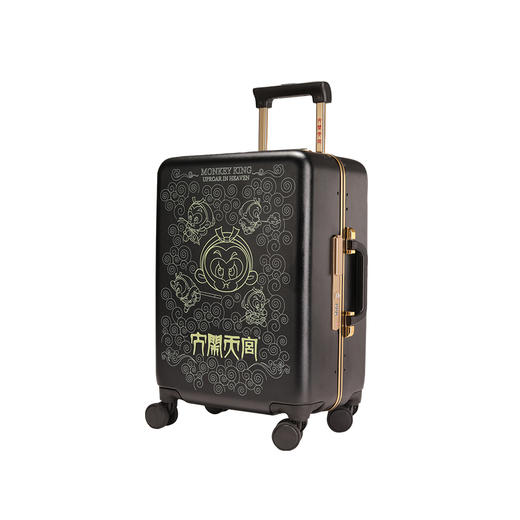 国潮新品银座大闹天宫系列拉杆箱行李箱可登机20寸铝框箱A-9389K 商品图0