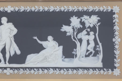 独角鹿西洋古董玮致活Wegdwoodt陶瓷工坊新古典主义风格墙壁挂饰 商品图4