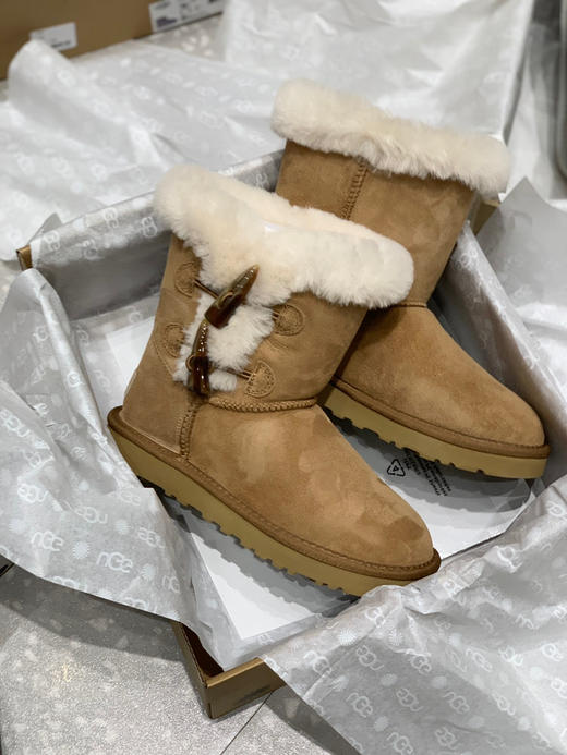 牛角扣两粒 中筒-栗色 商品图1