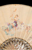 独角鹿西洋古董法国女神与天使手绘扇面镂雕母贝描金描银扇骨折扇 商品缩略图1