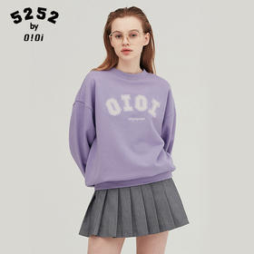 505#[5252byo!oi]2022春季新款oioi圆领字母套头卫衣韩版潮男女情侣同款