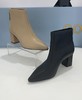 2楼康莉COMELY女鞋2022冬季新款尖头后拉链简约女短靴 商品缩略图1