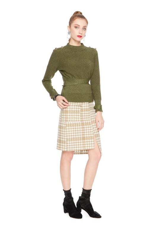 AVA 橄榄绿系带上衣 5111 商品图3