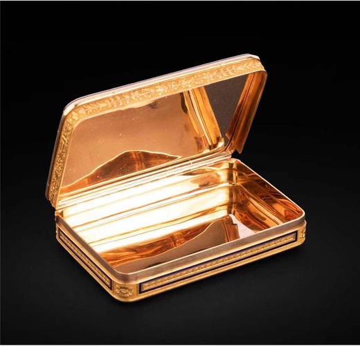 独角鹿西洋古董欧洲极细马赛克珐琅黄金方形欧式珍宝盒首饰盒 商品图3