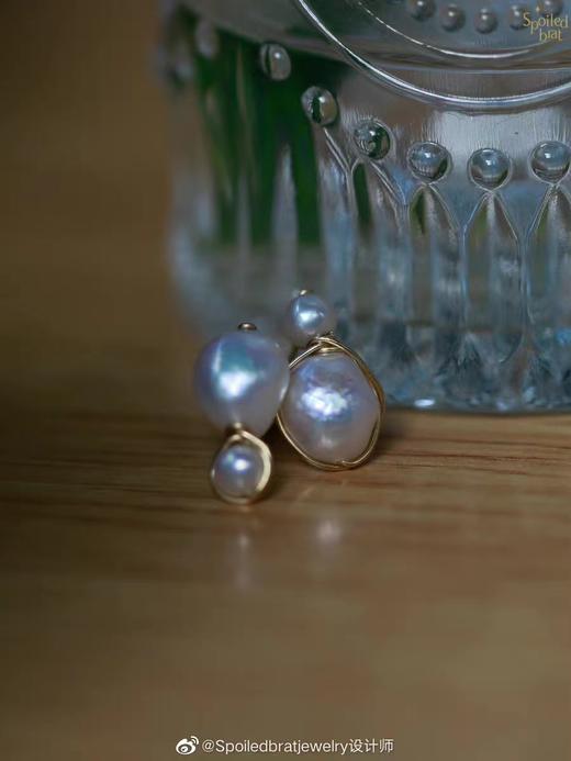SpoiledBrat Jewelry不对此珍珠耳环 商品图0