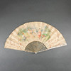 独角鹿西洋古董法国Ameile Guihem镂雕母贝扇骨手绘美人折扇  商品缩略图0