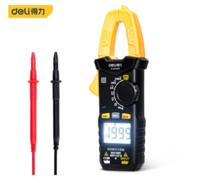 得力DL334201钳形万用表(红)