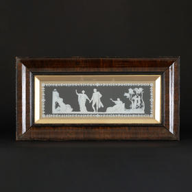 独角鹿西洋古董玮致活Wegdwoodt陶瓷工坊新古典主义风格墙壁挂饰