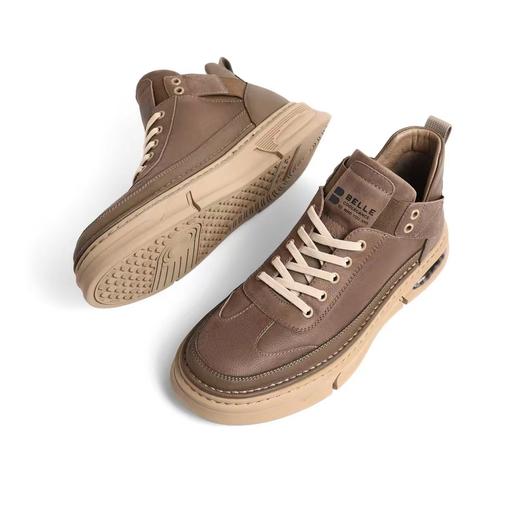 百货世界-百丽牛皮革/复合材料男靴 商品图3