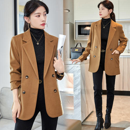 气质英伦风休闲，加棉加厚款百搭小西服  XZ6187 商品图0