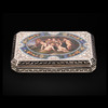独角鹿西洋古董欧洲珐琅银镀金丘比特方形多面手绘珍宝盒首饰盒 商品缩略图0