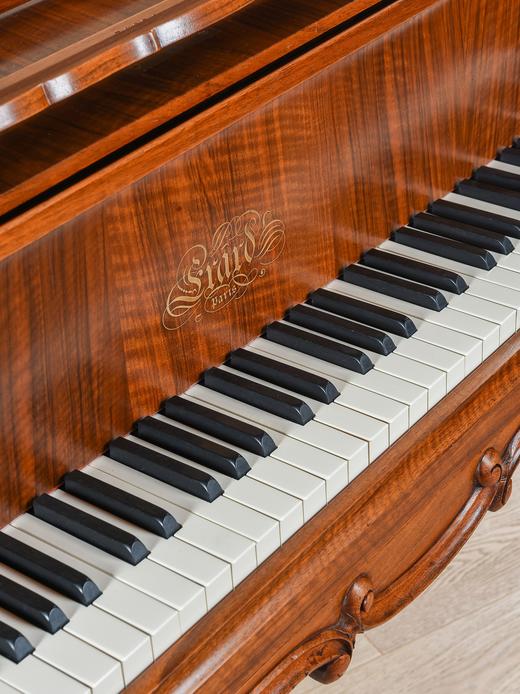 独角鹿西洋古董法国乐器工坊Erard签名胡桃木雕花檀木三角钢琴 商品图4